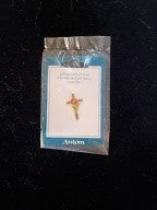 Cross and Rose Pin