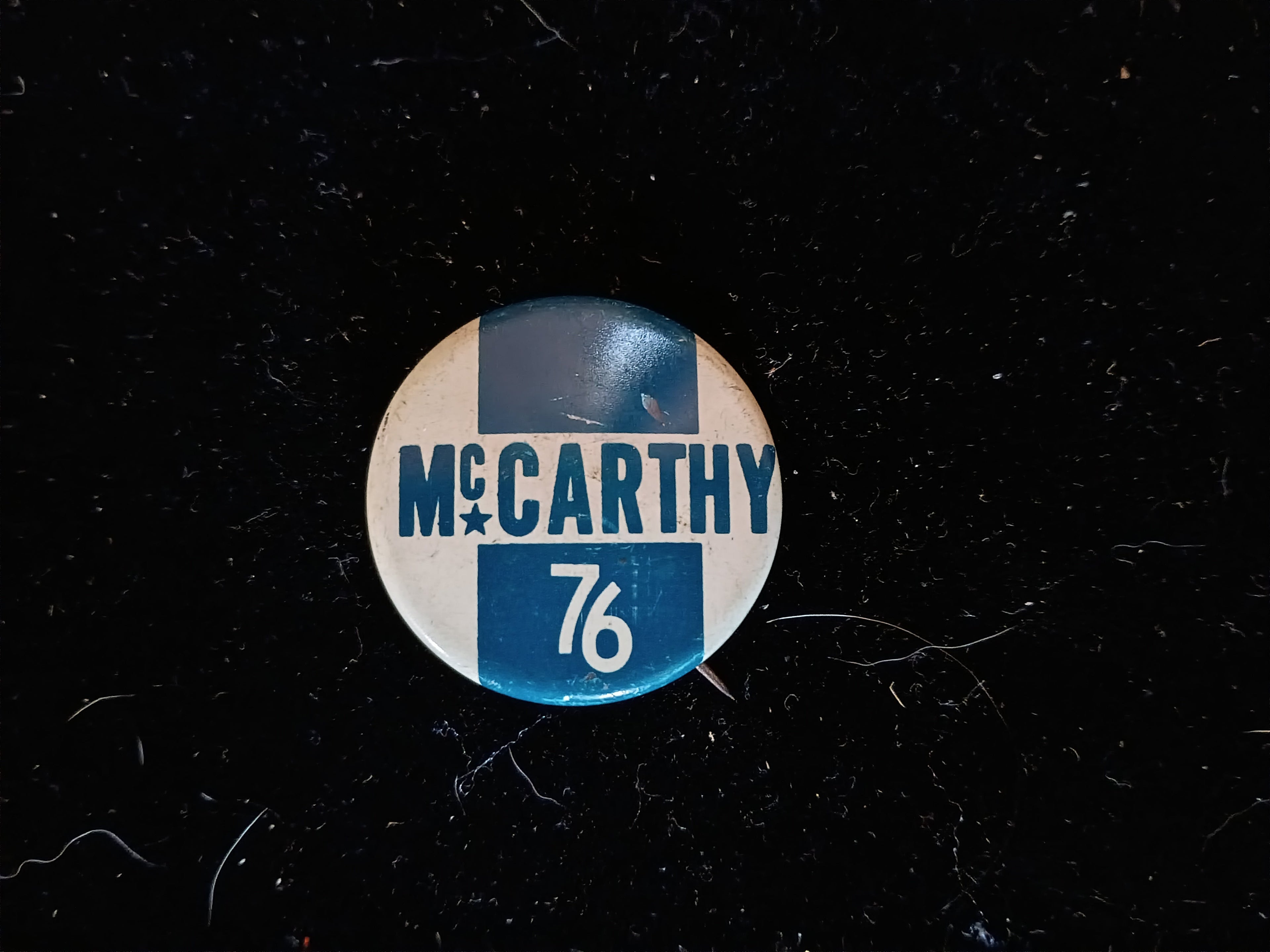 McCarthy '76 campagin Button